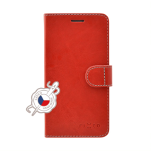 FIXED Pouzdro typu kniha Fit pro Apple iPhone 12 Pro Max, červené
