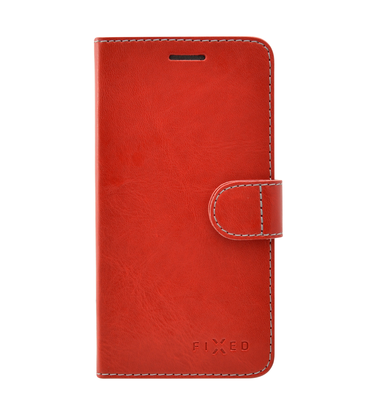 FIXED Pouzdro typu kniha Fit pro Apple iPhone 12 Pro Max, červené