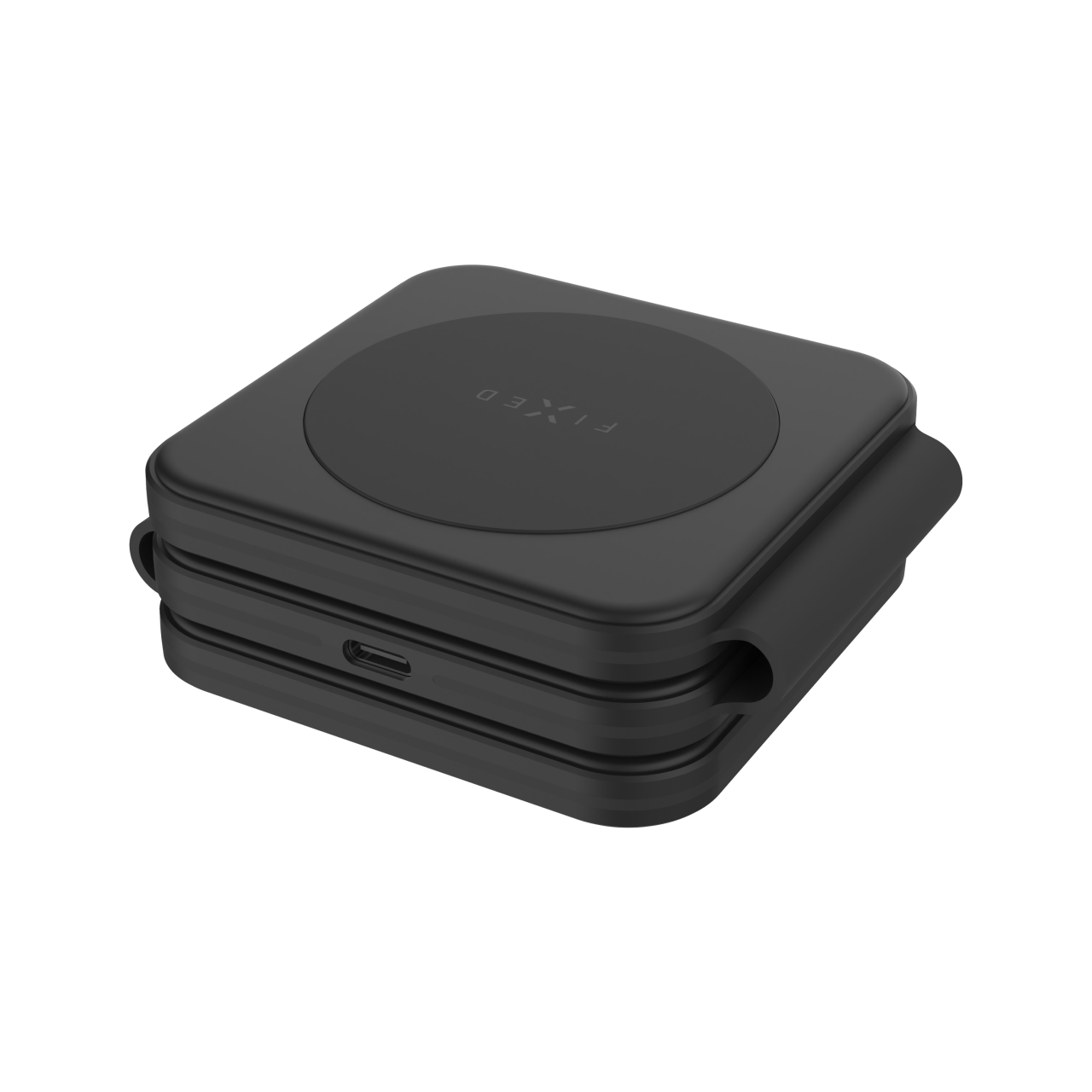 FIXED Bezdrátová skládací nabíječka 3v1 Flex for Samsung, 15W+3W+15W, černá