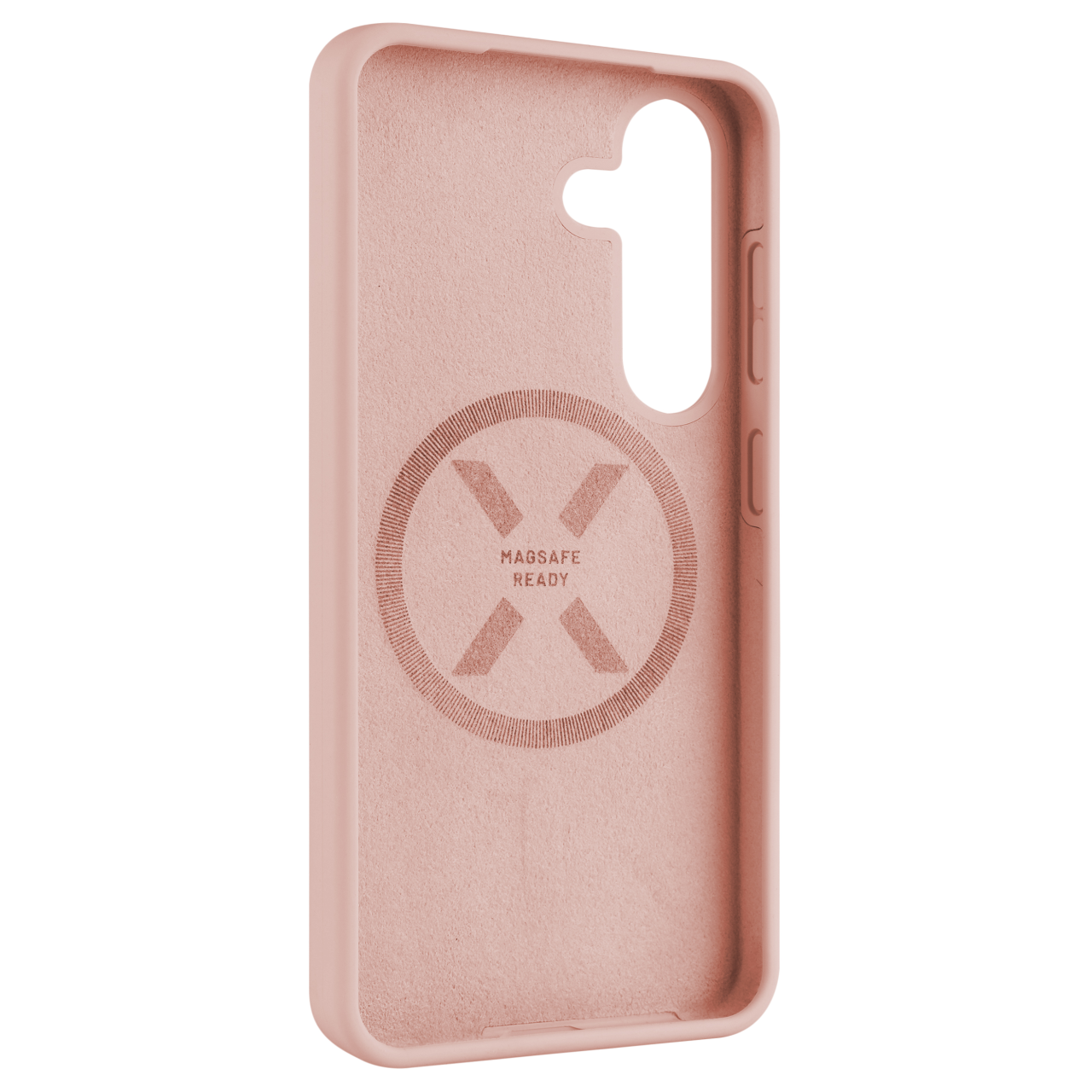FIXED Zadní kryt MagFlow s podporou MagSafe pro Samsung Galaxy S25, růžový