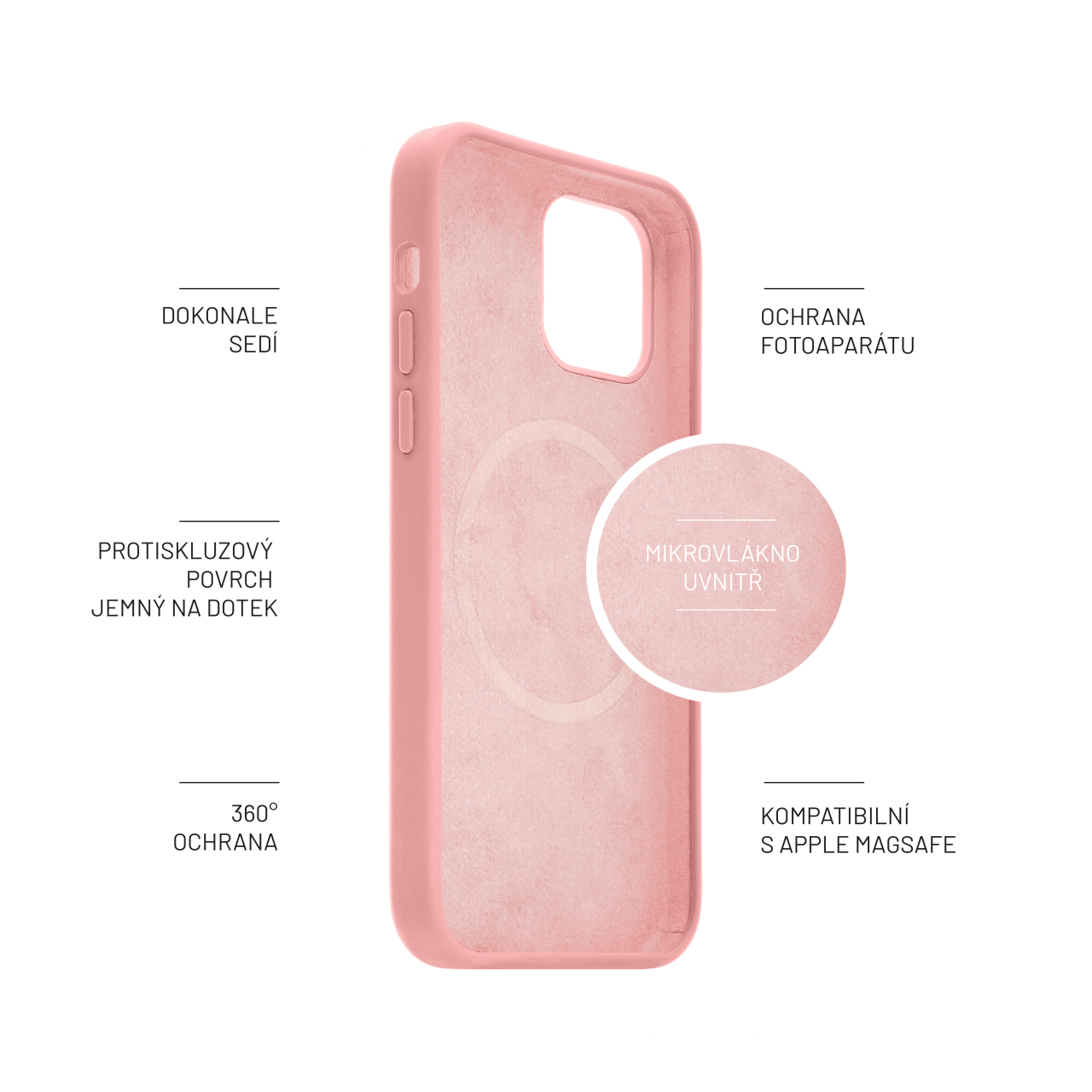 FIXED Zadní kryt MagFlow s podporou MagSafe pro Samsung Galaxy S25+, růžový