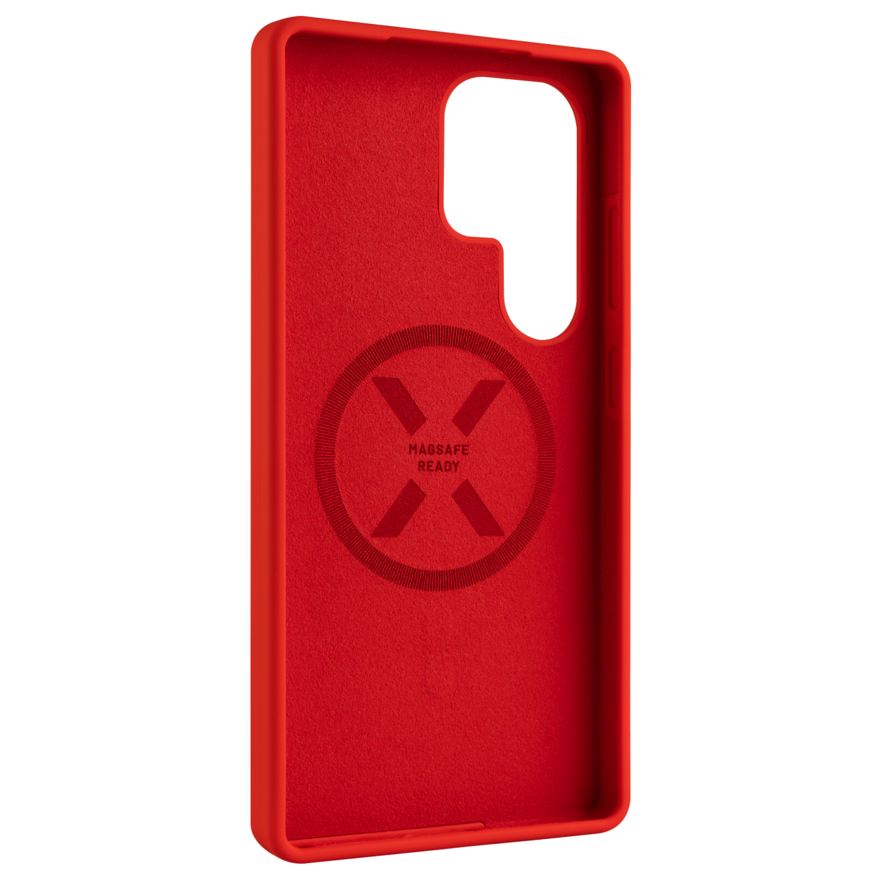 FIXED Zadní kryt MagFlow s podporou MagSafe pro Samsung Galaxy S25 Ultra, červený