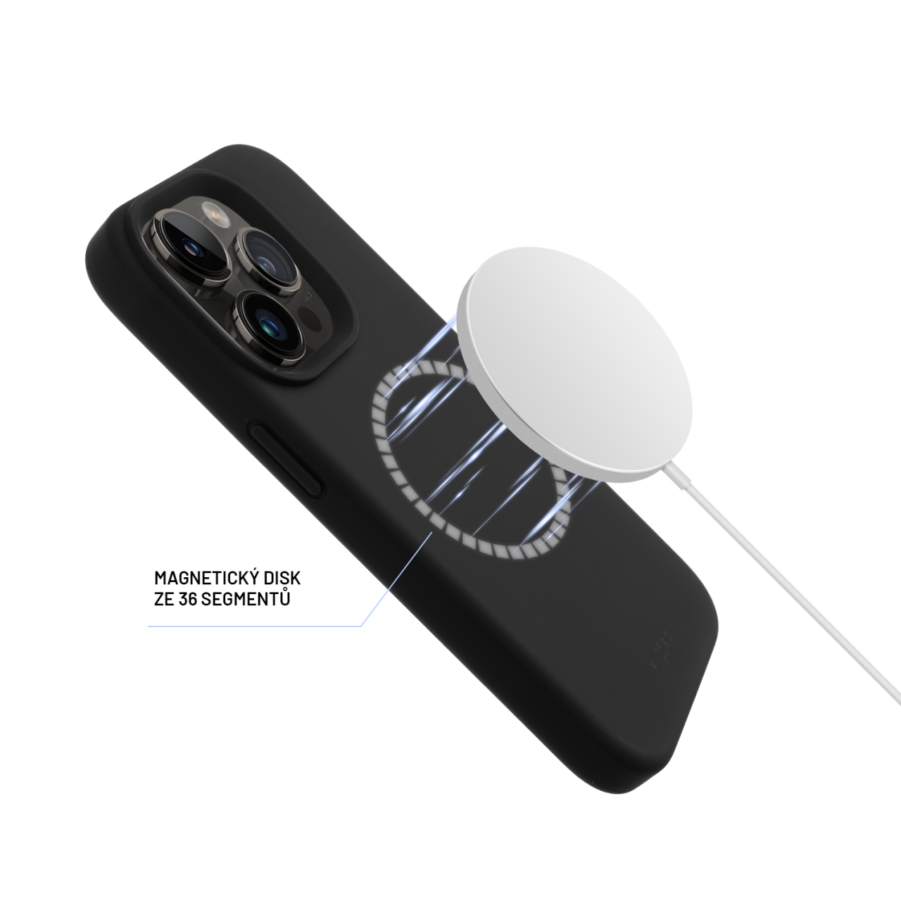 Zadní kryt FIXED MagFlow s podporou MagSafe pro Samsung Galaxy A57 5G, černý