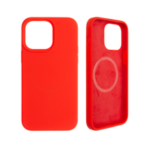 FIXED Zadní kryt MagFlow s podporou MagSafe pro Apple iPhone 14 Pro Max, červený