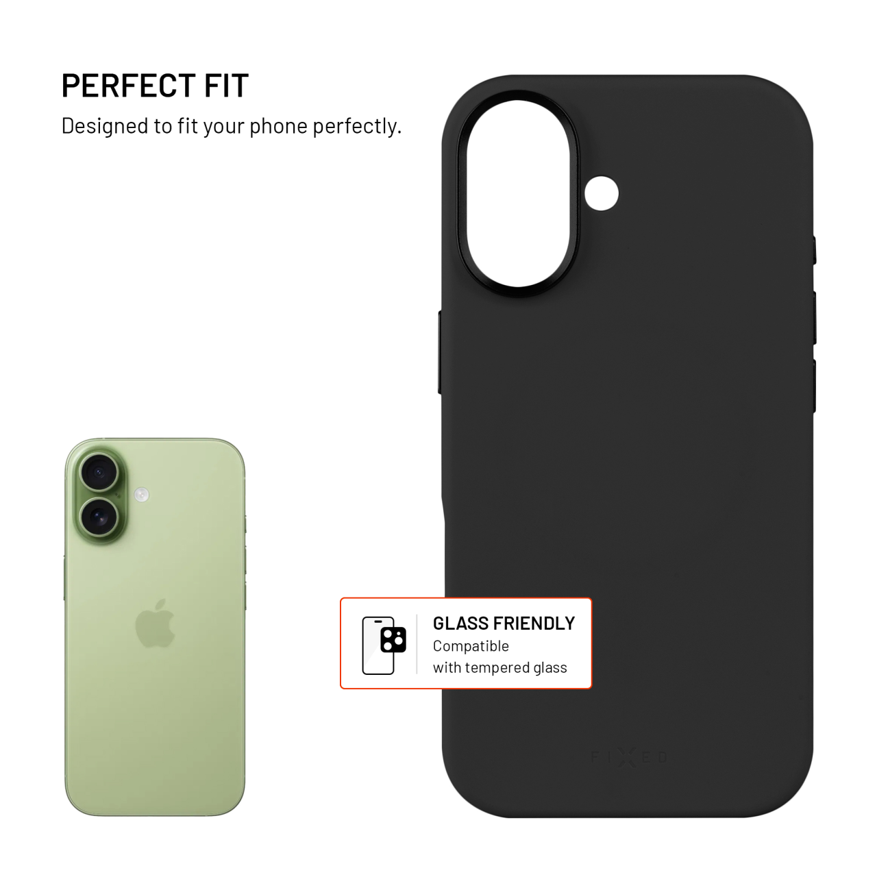 FIXED MagFlow iPhone 17 – černý zadní kryt MagSafe
