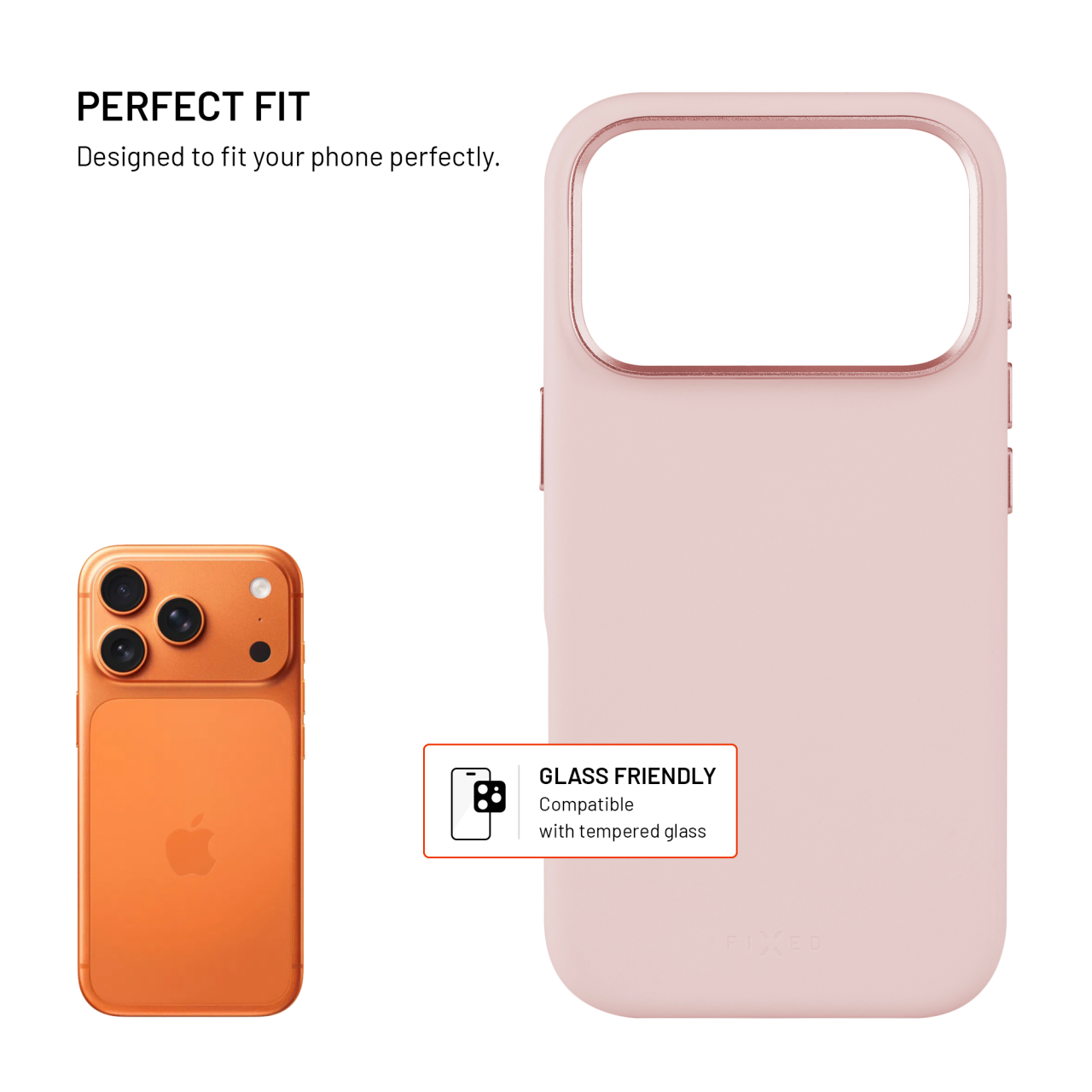 Zadní kryt FIXED MagFlow s podporou MagSafe pro Apple iPhone 17 Pro, růžový