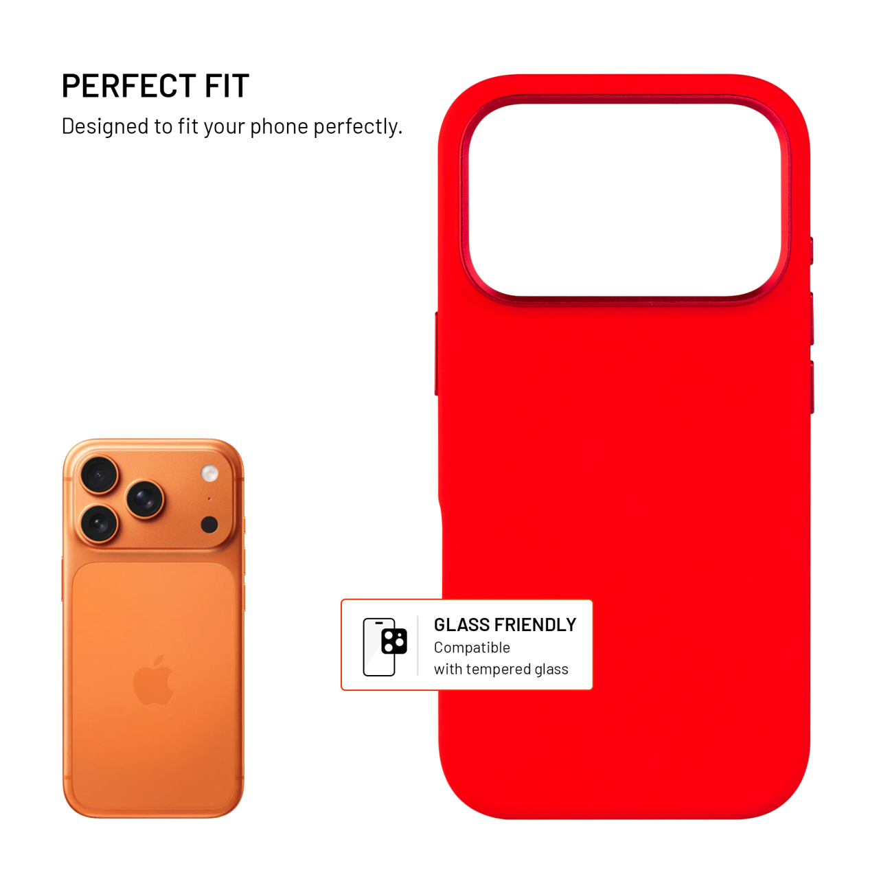 Zadní kryt FIXED MagFlow s podporou MagSafe pro Apple iPhone 17 Pro, červený