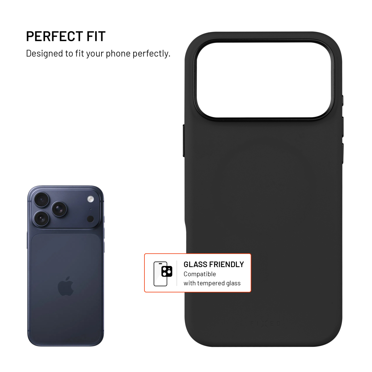 FIXED MagFlow iPhone 17 Pro Max – černý kryt MagSafe