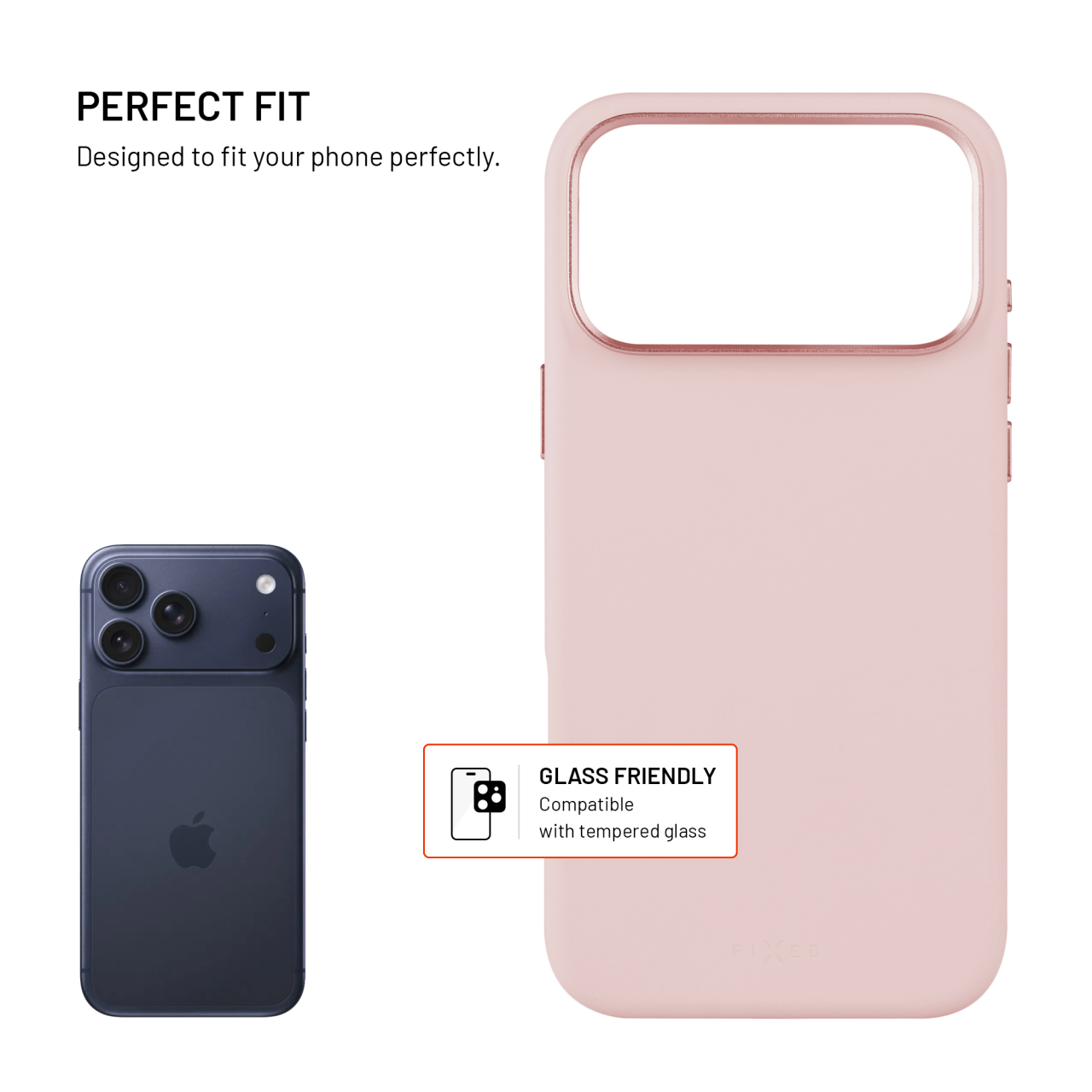 Zadní kryt FIXED MagFlow s podporou MagSafe pro Apple iPhone 17 Pro Max, růžový