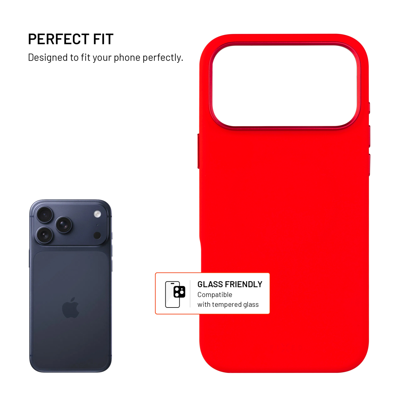 Zadní kryt FIXED MagFlow s podporou MagSafe pro Apple iPhone 17 Pro Max, červený