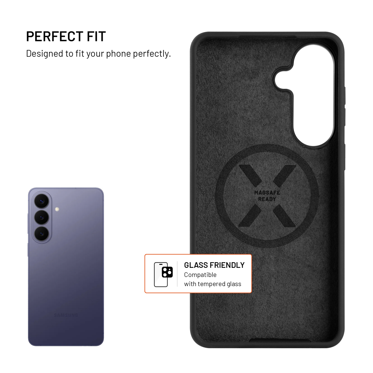 Zadní kryt FIXED MagFlow s podporou MagSafe pro Samsung Galaxy S26+, černý