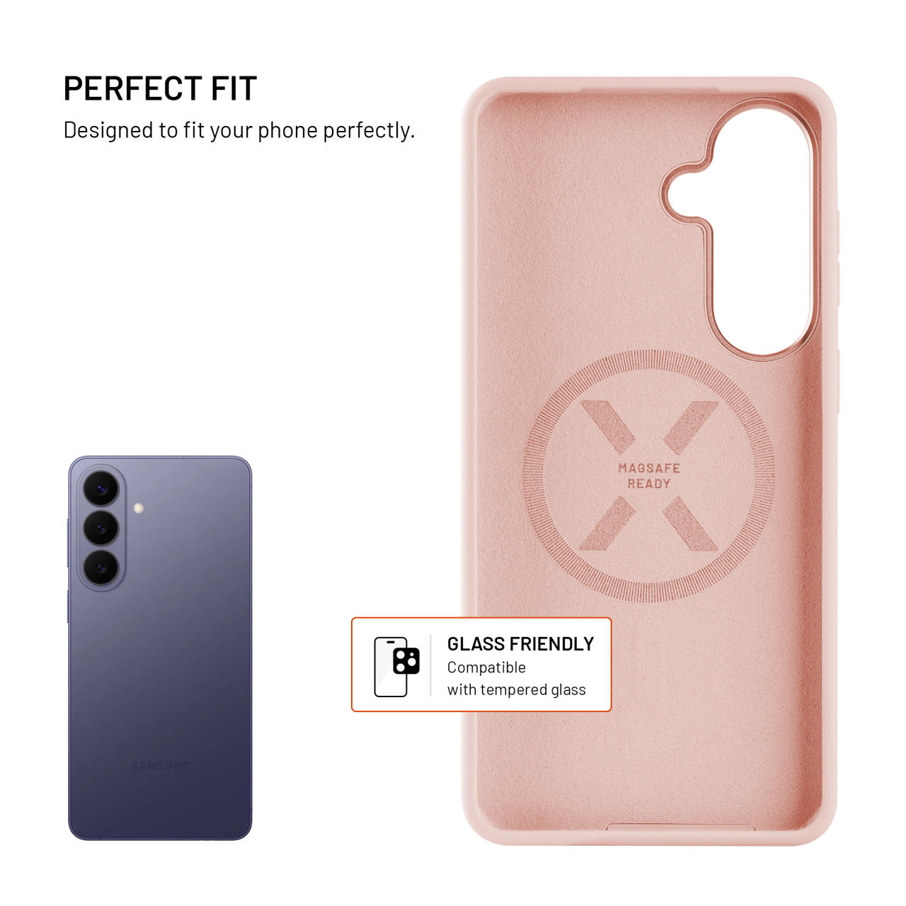 Zadní kryt FIXED MagFlow s podporou MagSafe pro Samsung Galaxy S26+, růžový