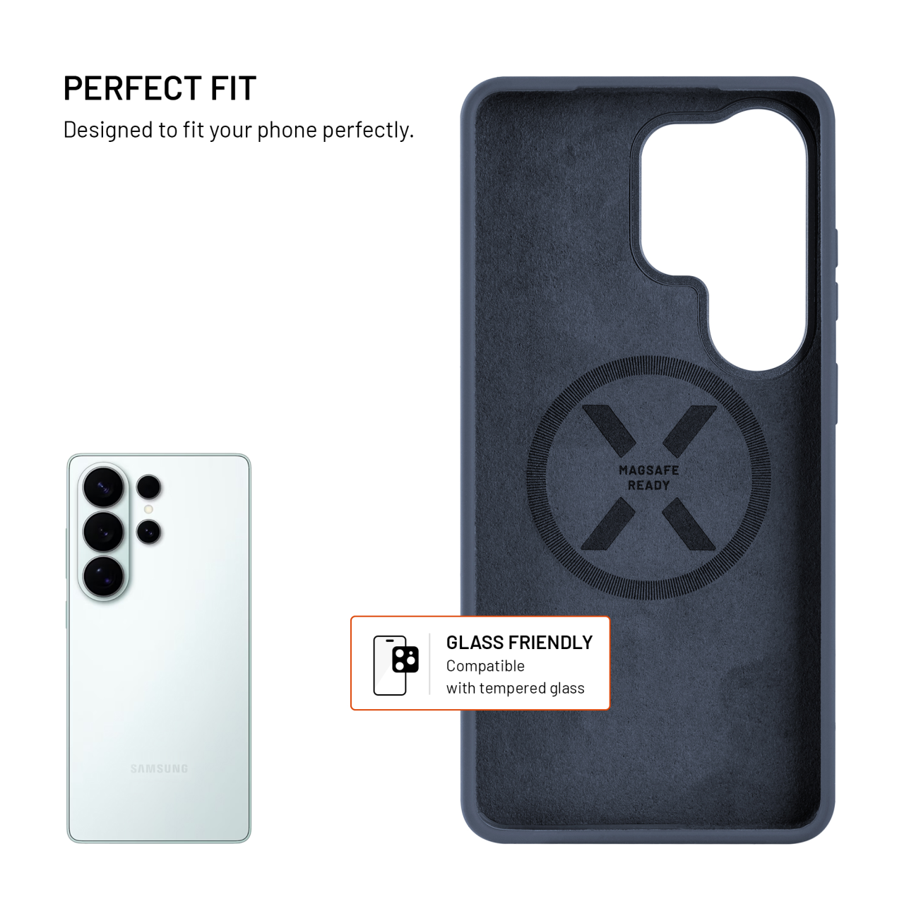 Zadní kryt FIXED MagFlow s podporou MagSafe pro Samsung Galaxy S26 Ultra, modrý