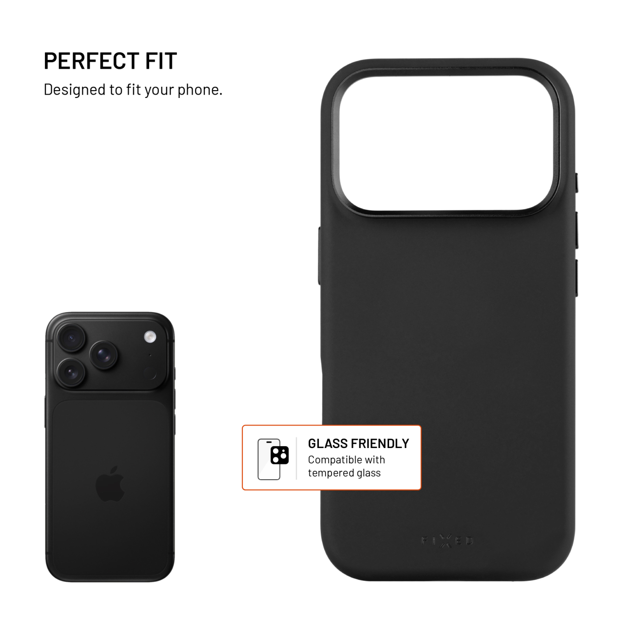 Zadní kryt FIXED MagFlow s podporou MagSafe pro Apple iPhone 18 Pro, černý