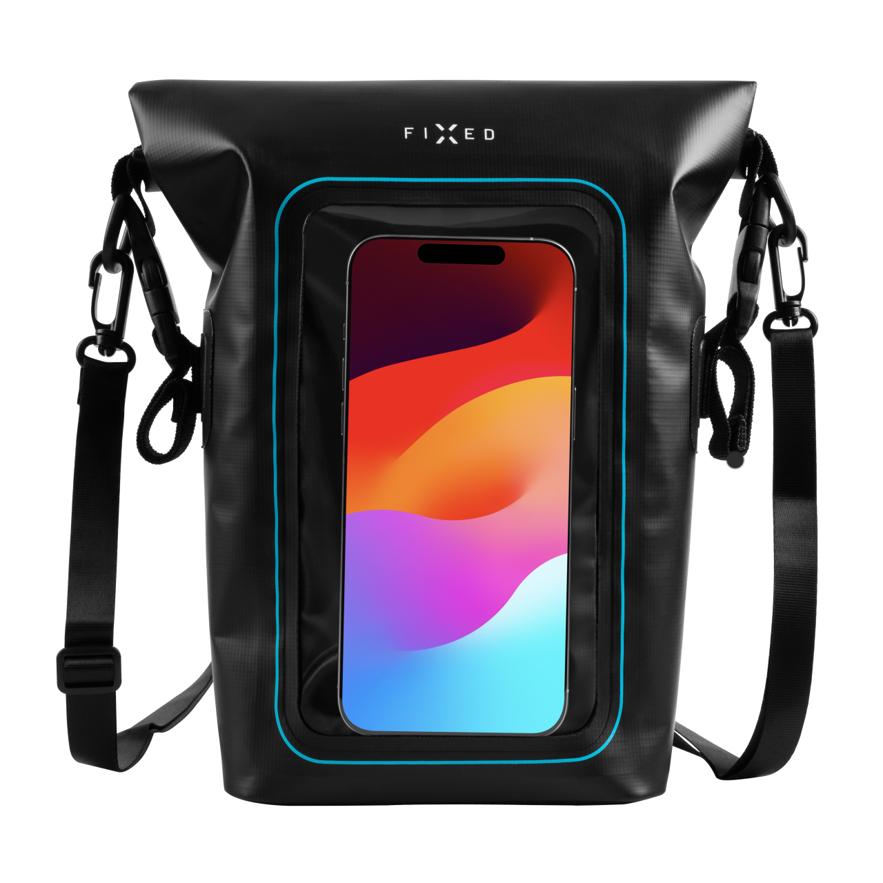 FIXED Voděodolný vak Float Bag s kapsou pro mobilní telefon 3L, černá