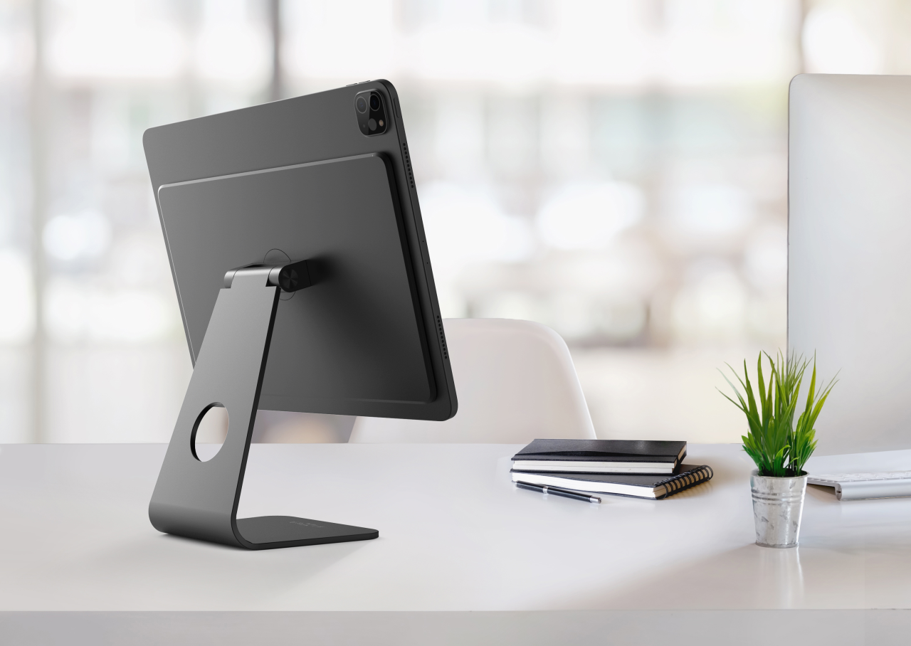 Hliníkový magnetický stojánek pro Apple iPad Pro 11" (2018-2022) a iPad Air (2020/2022/2024) - Fixed Frame, space gray