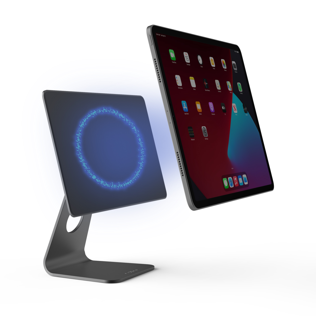Hliníkový magnetický stojánek pro Apple iPad Pro 11" (2018-2022) a iPad Air (2020/2022/2024) - Fixed Frame, space gray