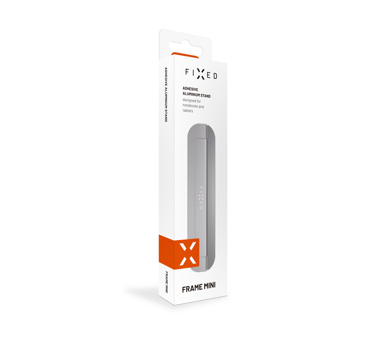 Nalepovací hliníkový stojánek pro notebooky a tablety - Fixed Frame Mini, stříbrný