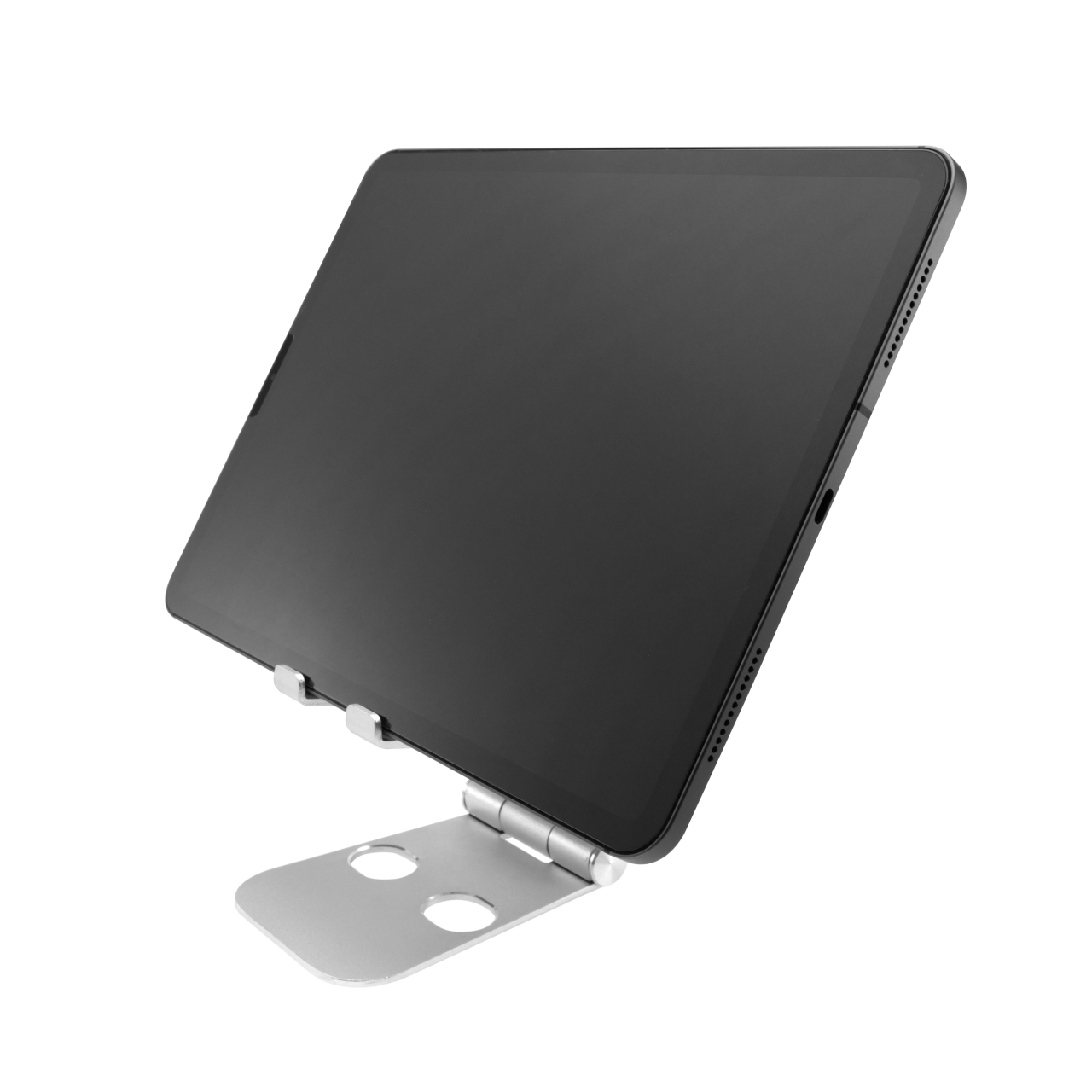 FIXED Hliníkový stojánek Frame PHONE na stůl pro mobilní telefony, stříbrný