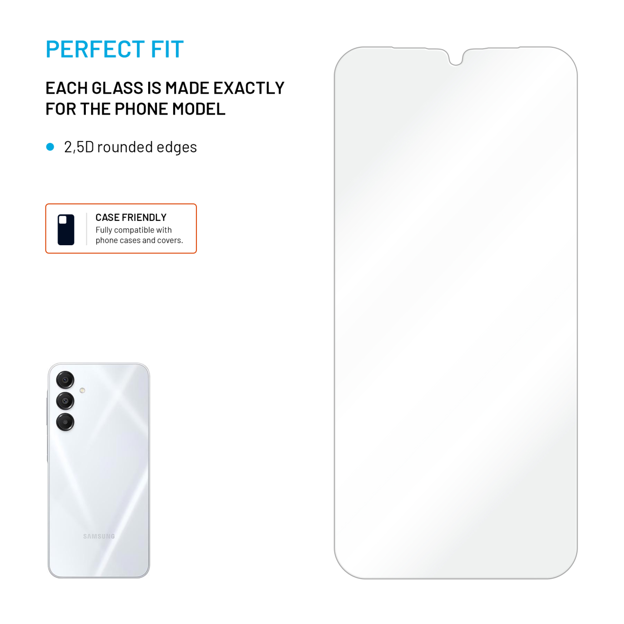 FIXED Ochranné tvrzené sklo pro Samsung Galaxy A16 4G/5G, čiré