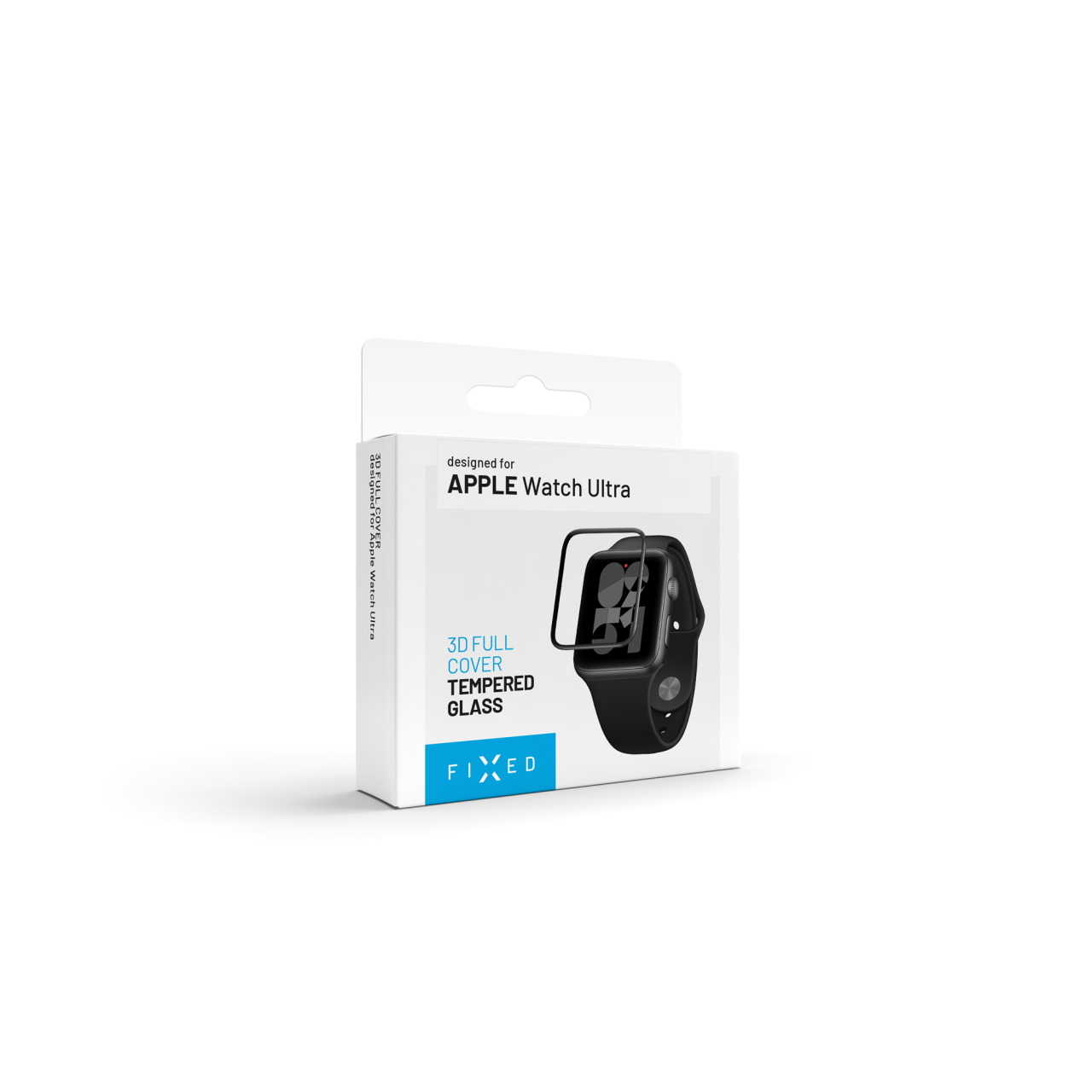 FIXED Ochranné tvrzené sklo 3D Full-Cover pro Apple Watch 40mm s aplikátorem, s lepením přes celý displej, černé