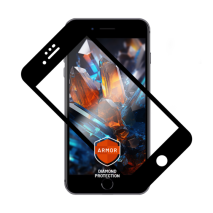 FIXED Prémiové ochranné tvrzené sklo Armor s aplikátorem pro Apple iPhone 7/8/SE (2020/2022), černé
