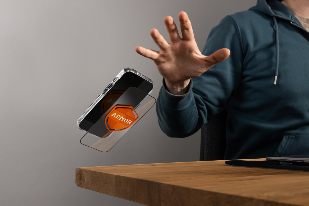 FIXED Prémiové ochranné tvrzené sklo Armor s aplikátorem pro Samsung Galaxy A55 5G, černé