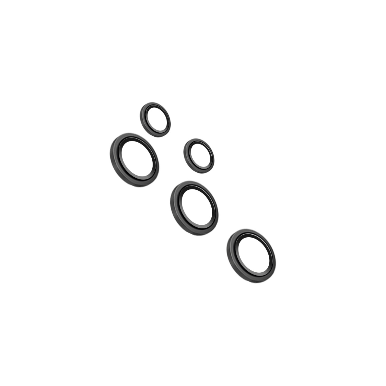 FIXED Ochranná skla čoček fotoaparátů Camera Glass pro Samsung Galaxy S24 Ultra, černá