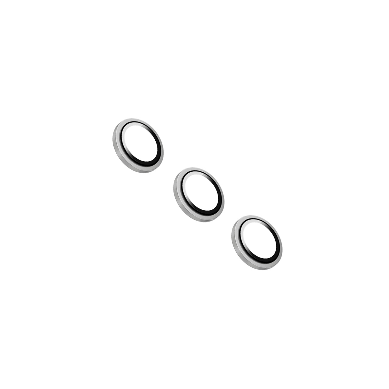 FIXED Ochranná skla čoček fotoaparátů Camera Glass pro Samsung Galaxy A55 5G, stříbrná