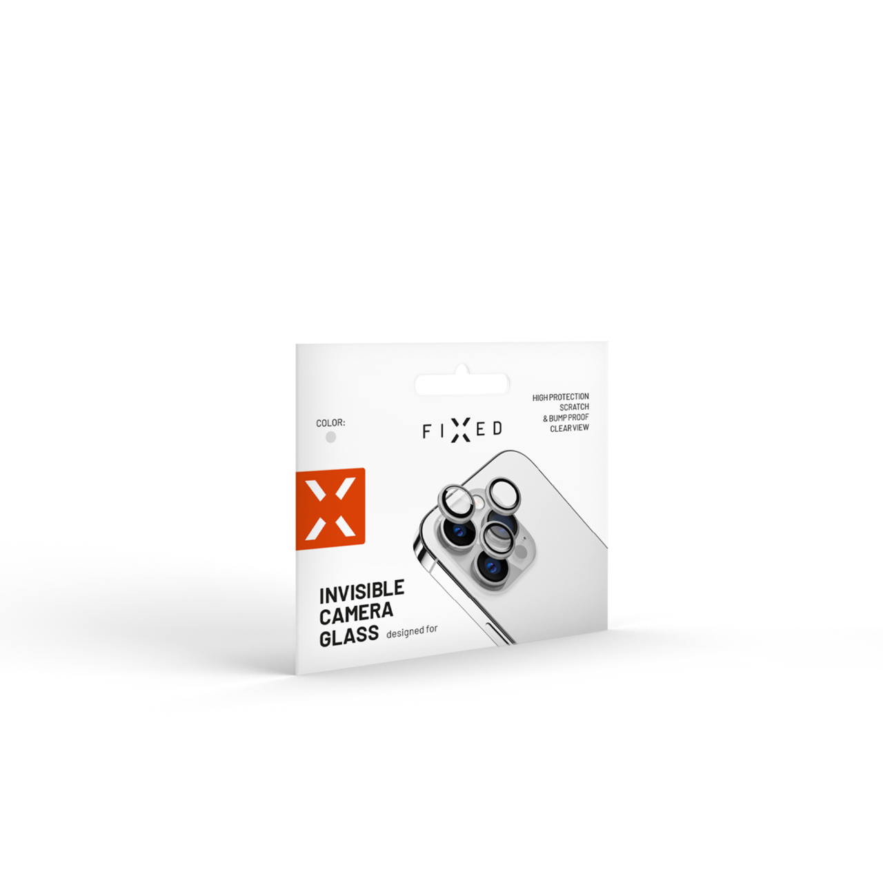 FIXED Ochranná skla čoček fotoaparátů Camera Glass pro Apple iPhone 16 Pro/16 Pro Max, bílý titan