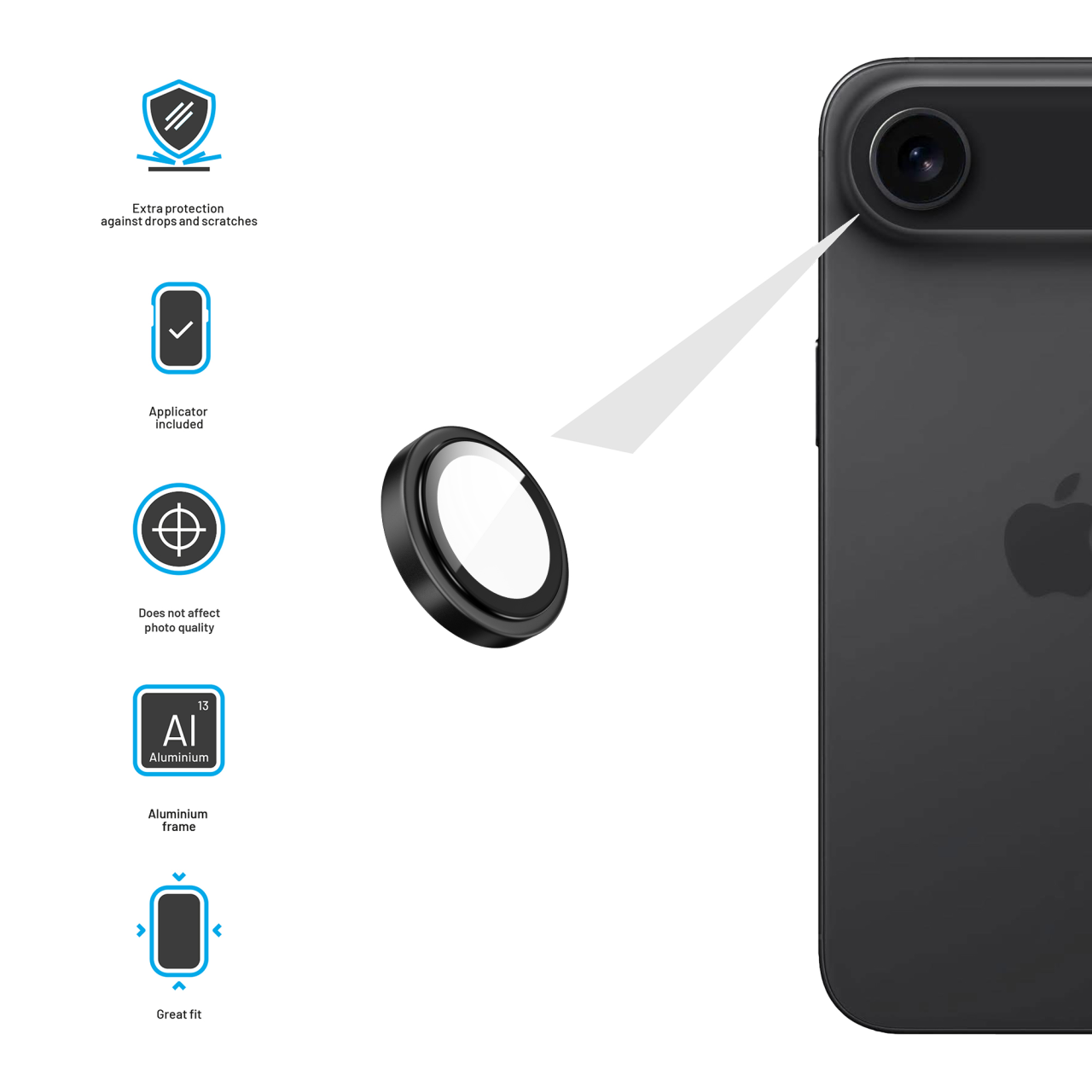 FIXED Armor Glass iPhone Air – sklo na čočky