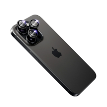 FIXED Safírová ochrana čoček fotoaparátů Sapphire Camera Glass pro Apple iPhone 15 Pro/15 Pro Max, černá