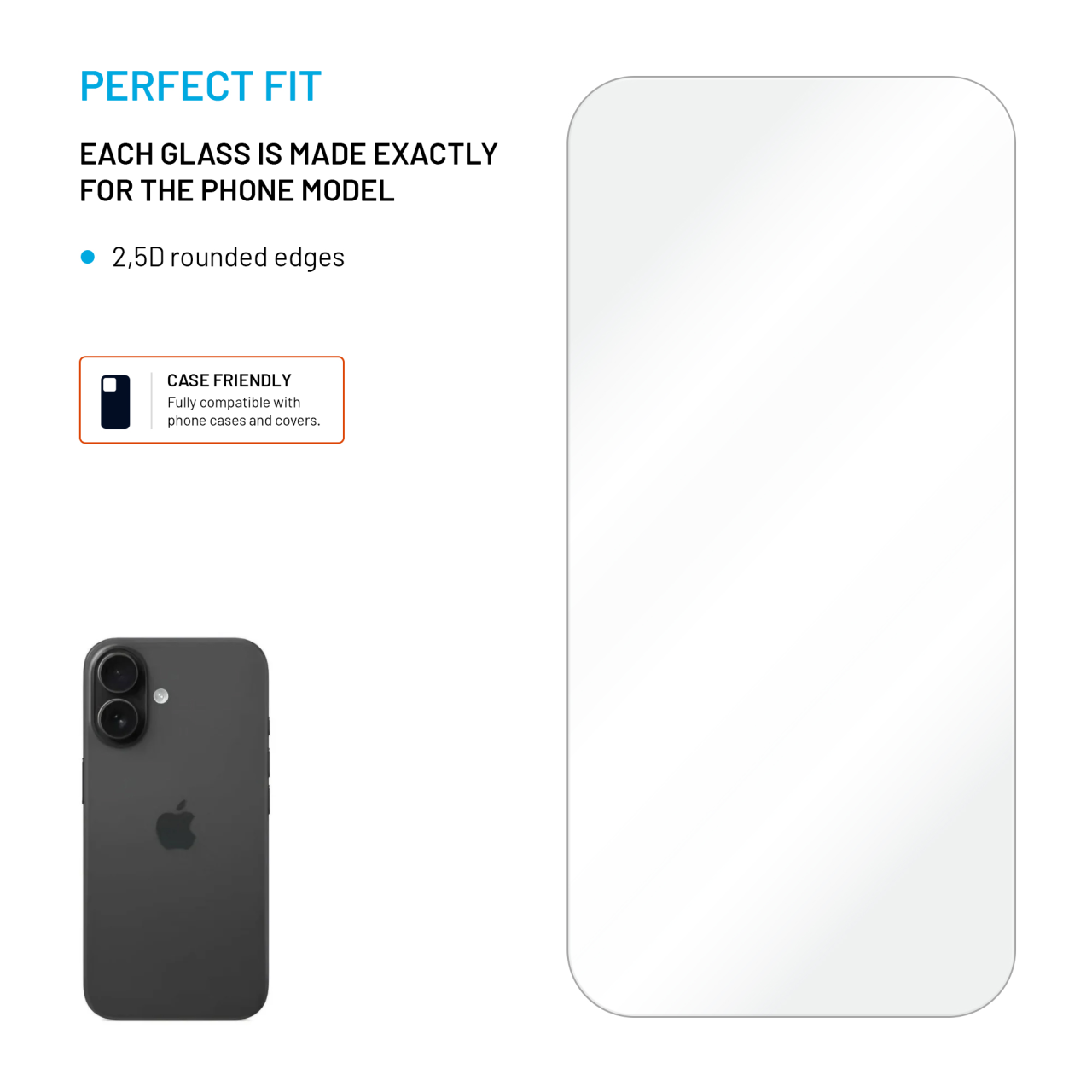 FIXED tvrzené sklo iPhone 17 – čiré, 2ks v balení