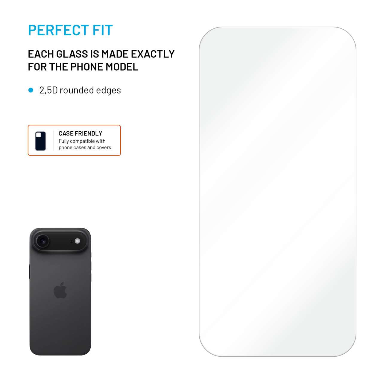 FIXED Glass iPhone Air – 2× tvrzené sklo čiré