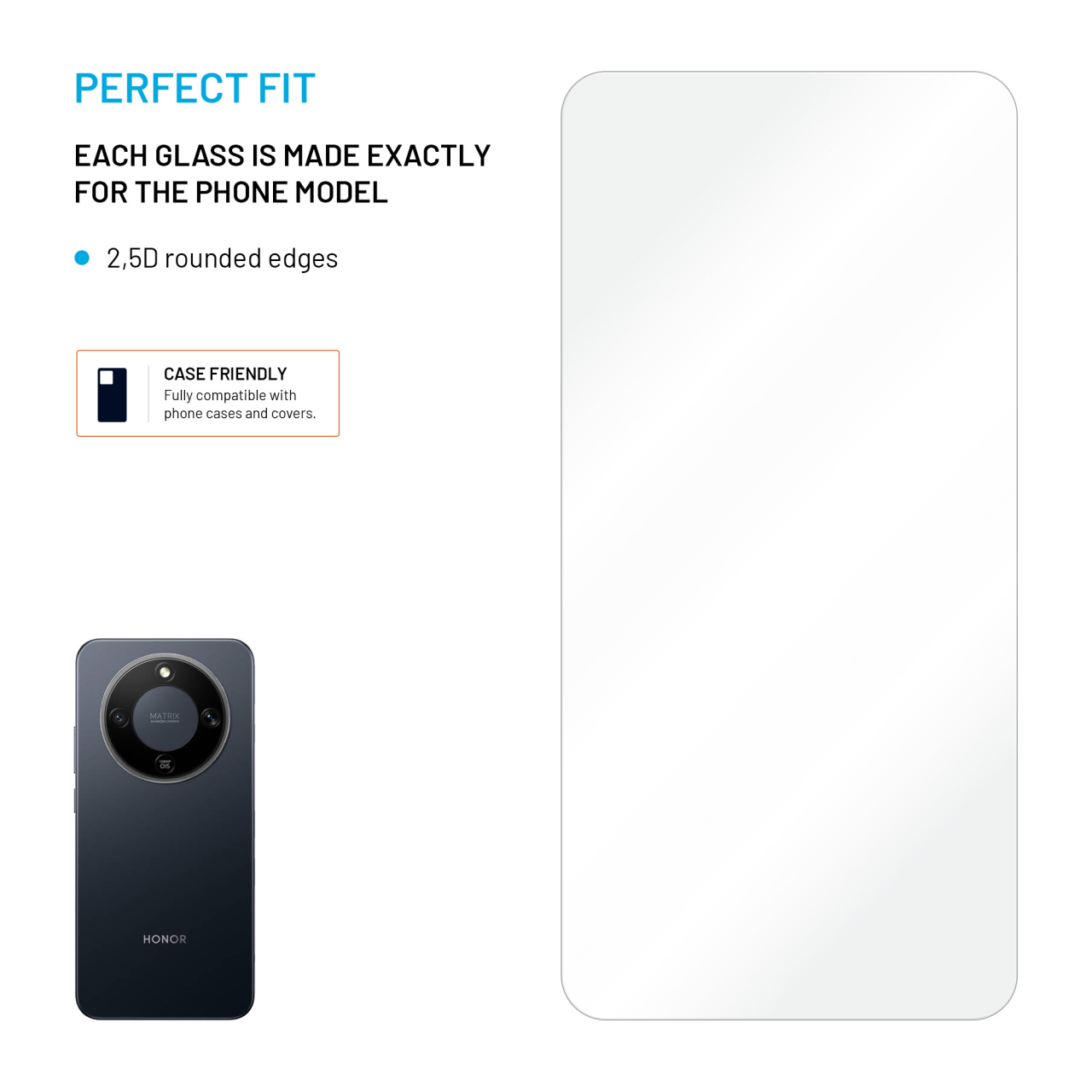 Tvrzené sklo FIXED pro Honor Magic 8 Lite 5G, 2ks, čiré