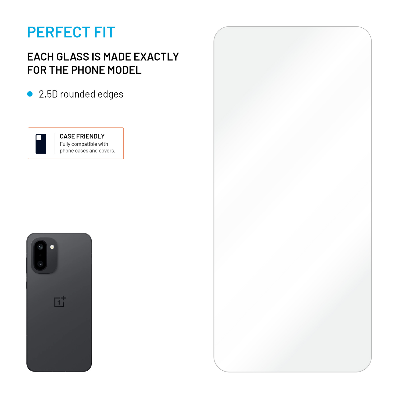 Tvrzené sklo FIXED pro OnePlus 15R, 2ks, čiré