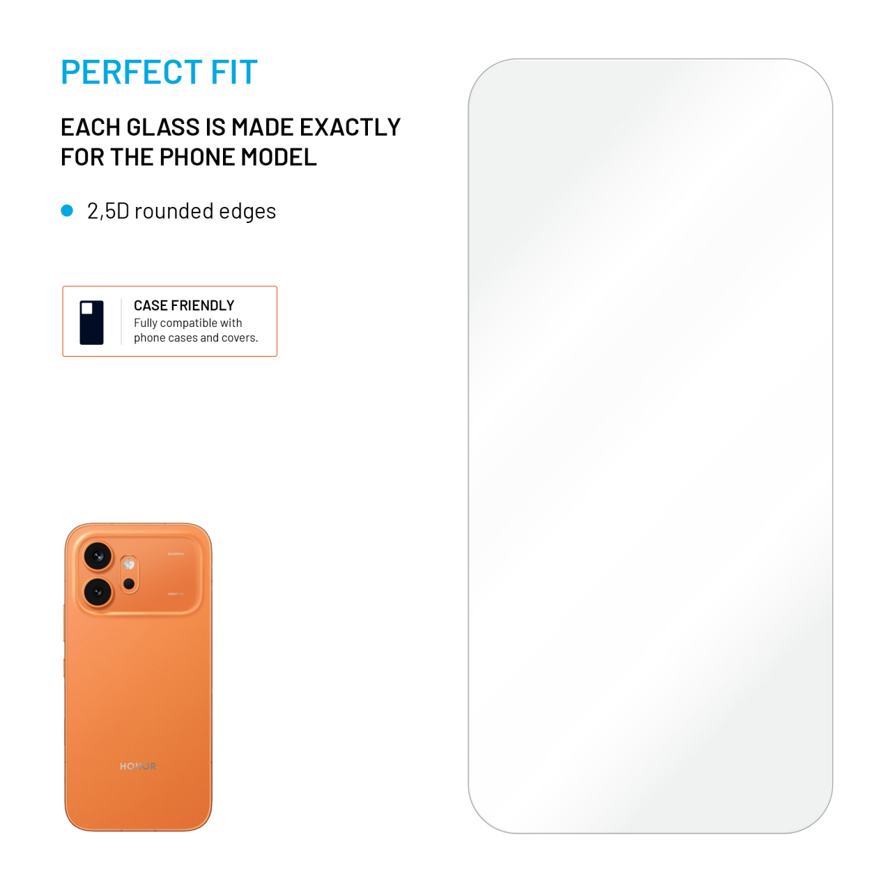 Ochranné sklo na mobil Honor 600 - 2 ks čiré