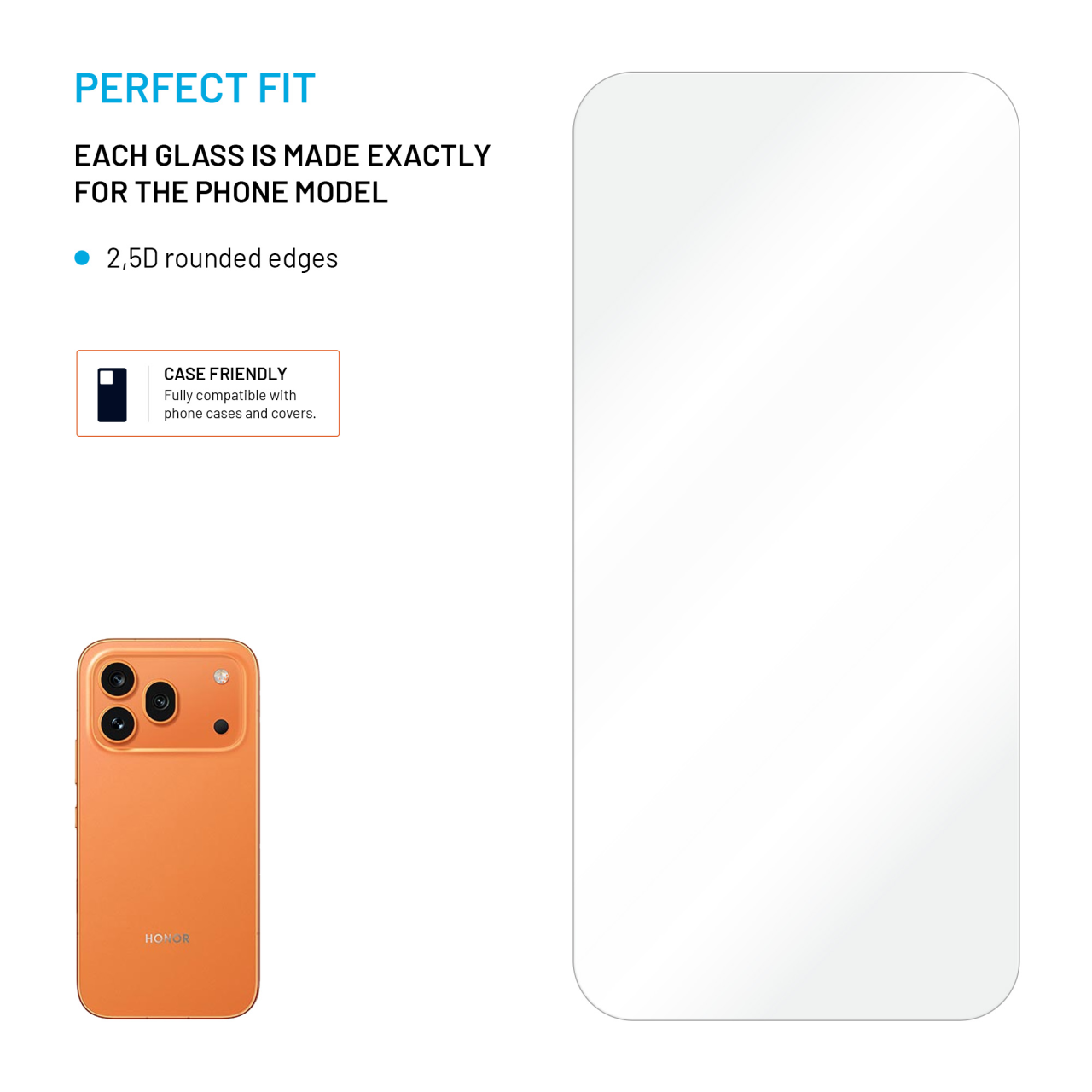 Ochranné sklo na mobil Honor 600 Pro - 2 ks čiré