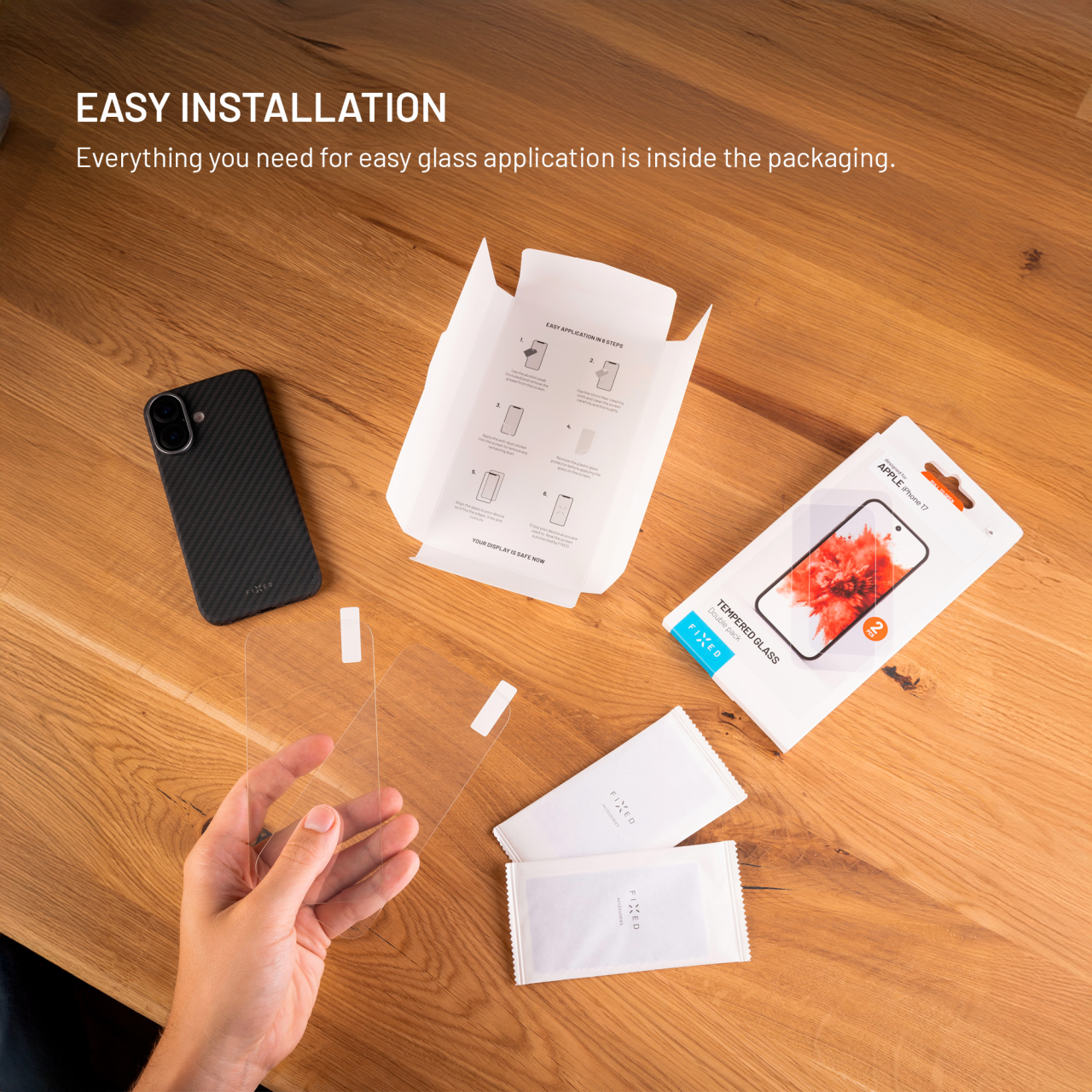 Tvrzené sklo FIXED pro Xiaomi 17T FIXED 2ks čiré