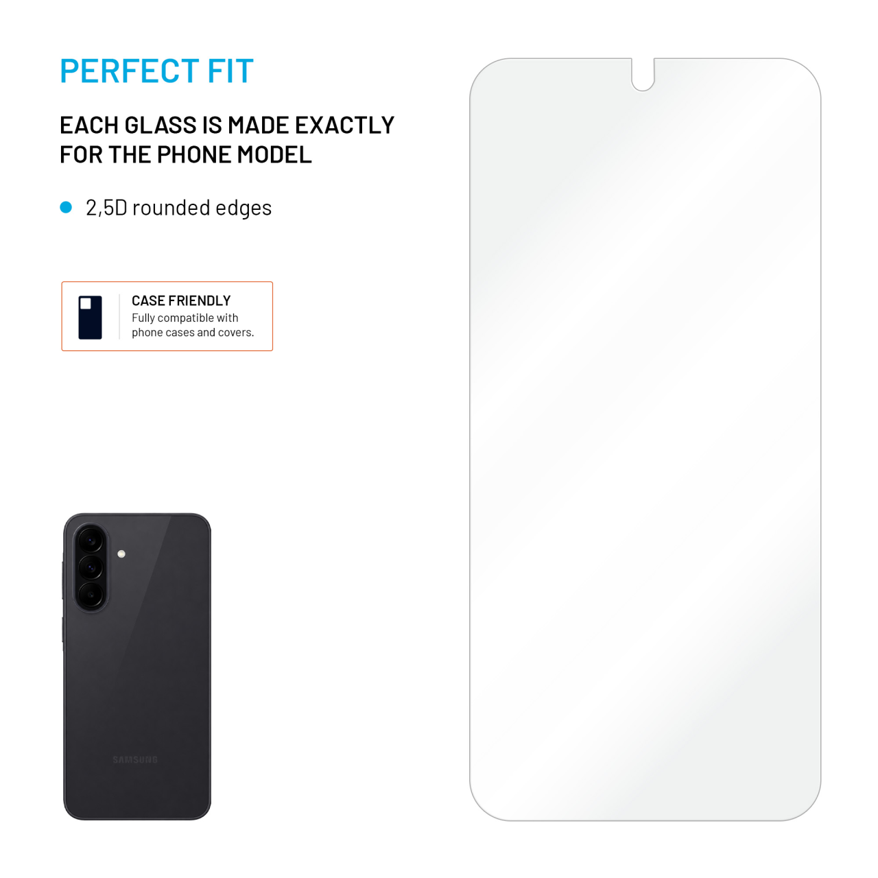 Tvrzené sklo FIXED pro Samsung Galaxy A27 5G, 2ks, čiré