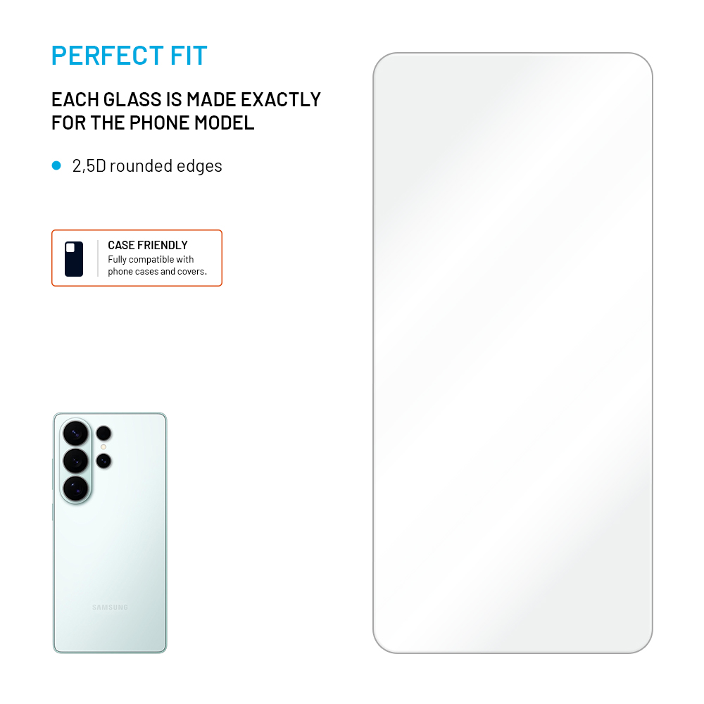 Tvrzené sklo FIXED pro Samsung Galaxy S26+, 2ks, čiré