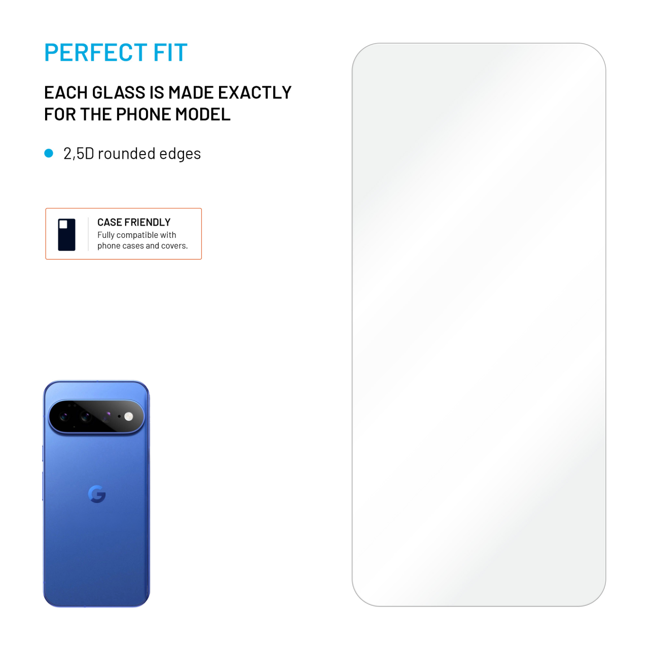 Tvrzené sklo FIXED pro Google Pixel 11 Pro, 2ks, čiré