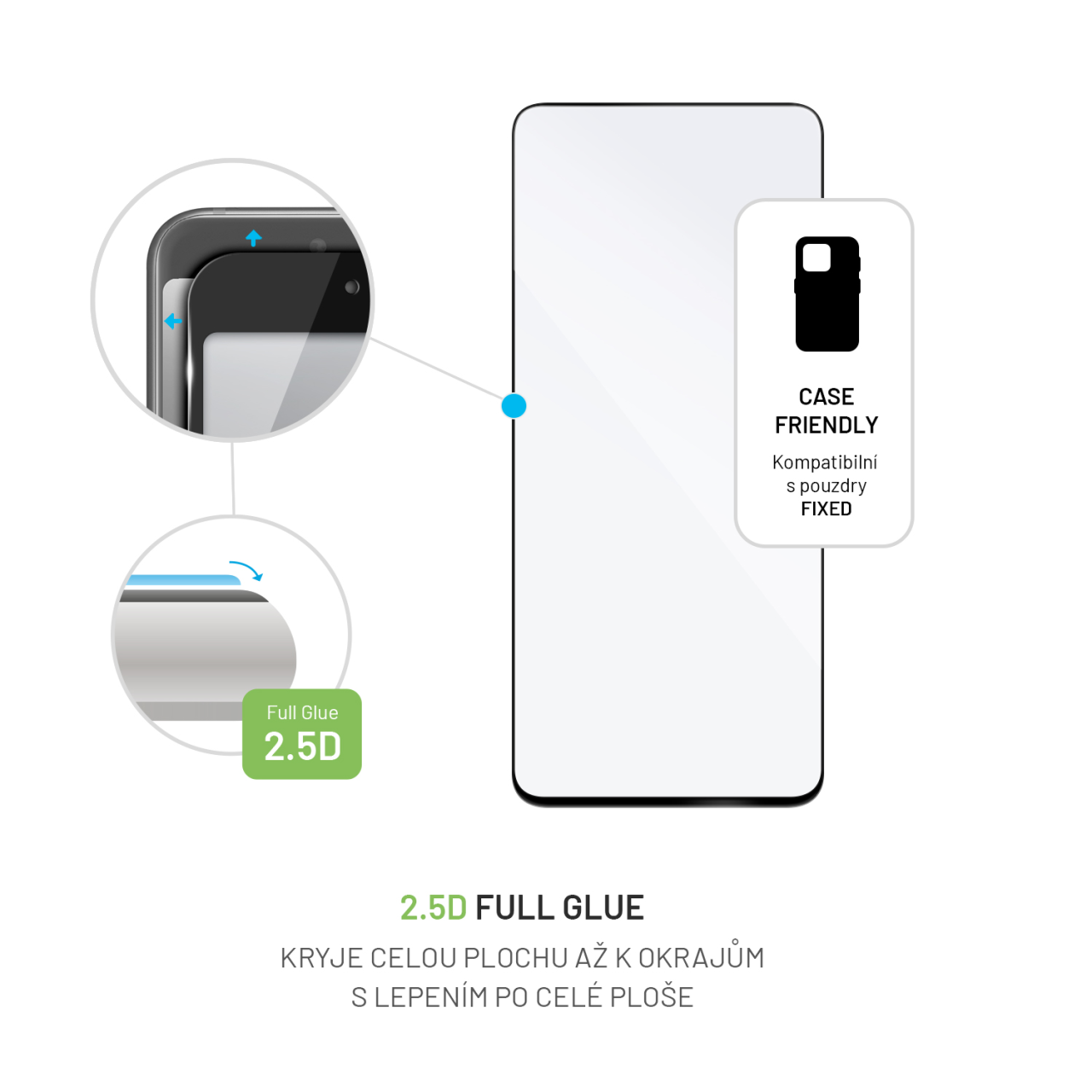 FIXED Full-Cover ochranné tvrzené sklo - Infinix GT 20 Pro, černé