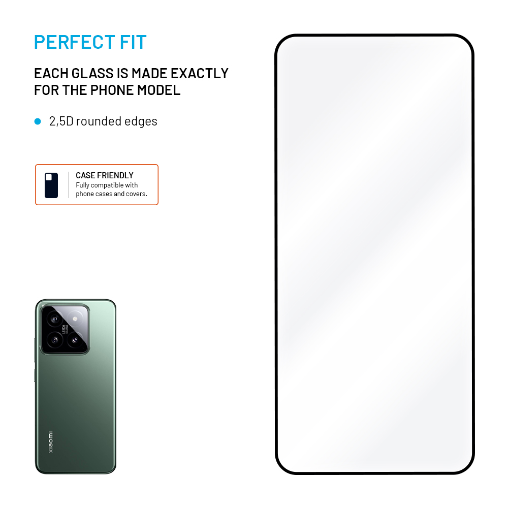 FIXED Full-Cover ochranné tvrzené sklo - Xiaomi 15, černé