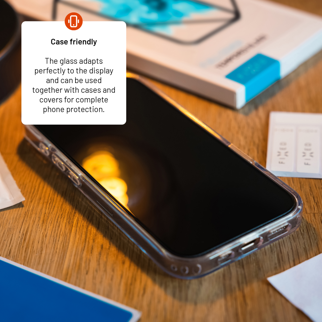 Tvrzené sklo na mobil Infinix Hot 50 Pro - Fixed Full-Cover, černý rámeček