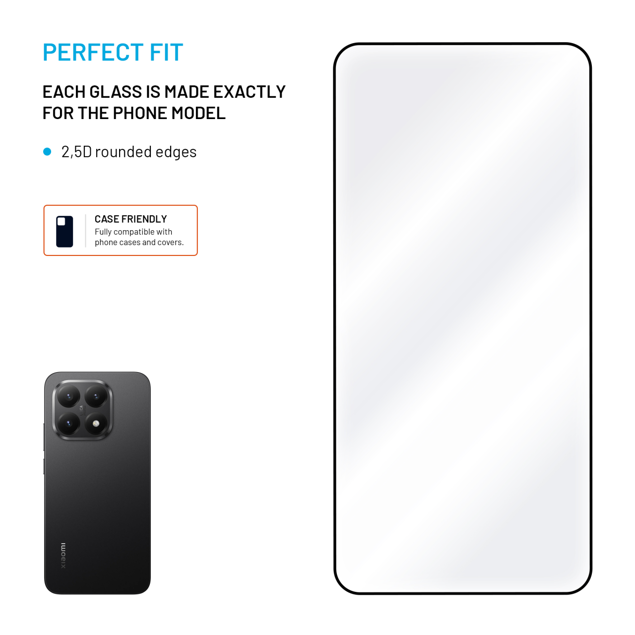 Ochranné tvrzené sklo FIXED Full-Cover Xiaomi 15T/15T Pro černé