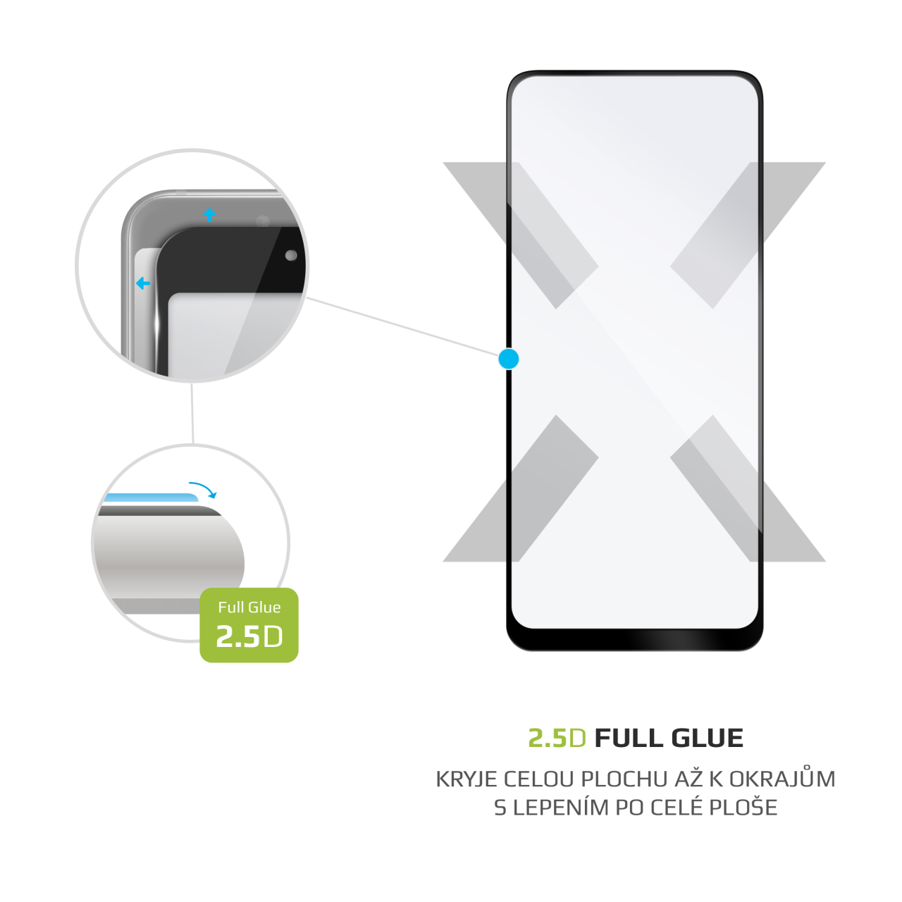 FIXED Full-Cover ochranné tvrzené sklo - Xiaomi Redmi Note 10/Note 10S, černé
