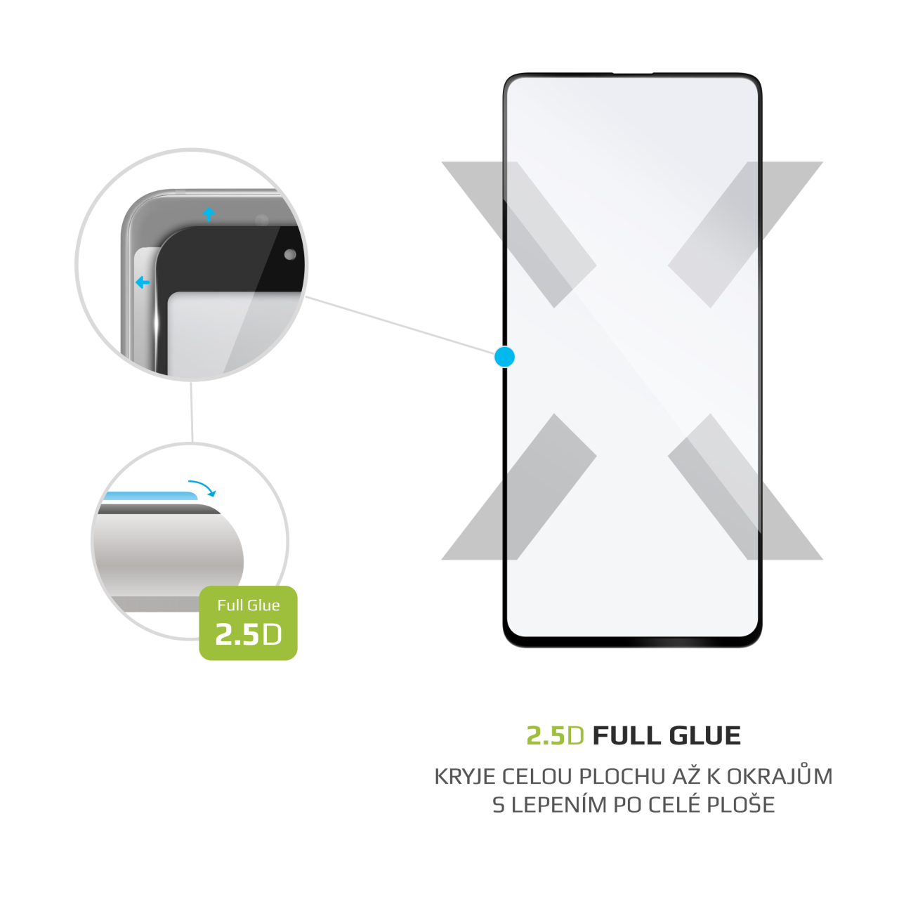 FIXED Full-Cover ochranné tvrzené sklo - Samsung Galaxy A52/A52 5G/A52s 5G, černé