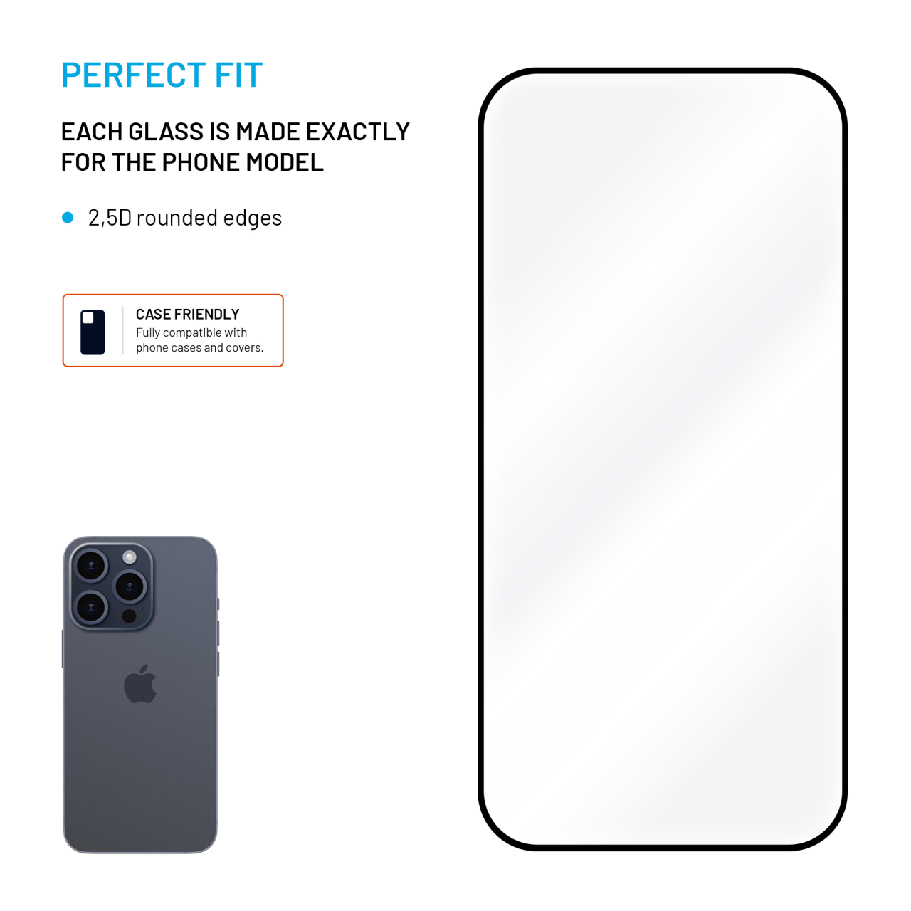 FIXED Full-Cover ochranné tvrzené sklo - Samsung Galaxy A52/A52 5G/A52s 5G, černé