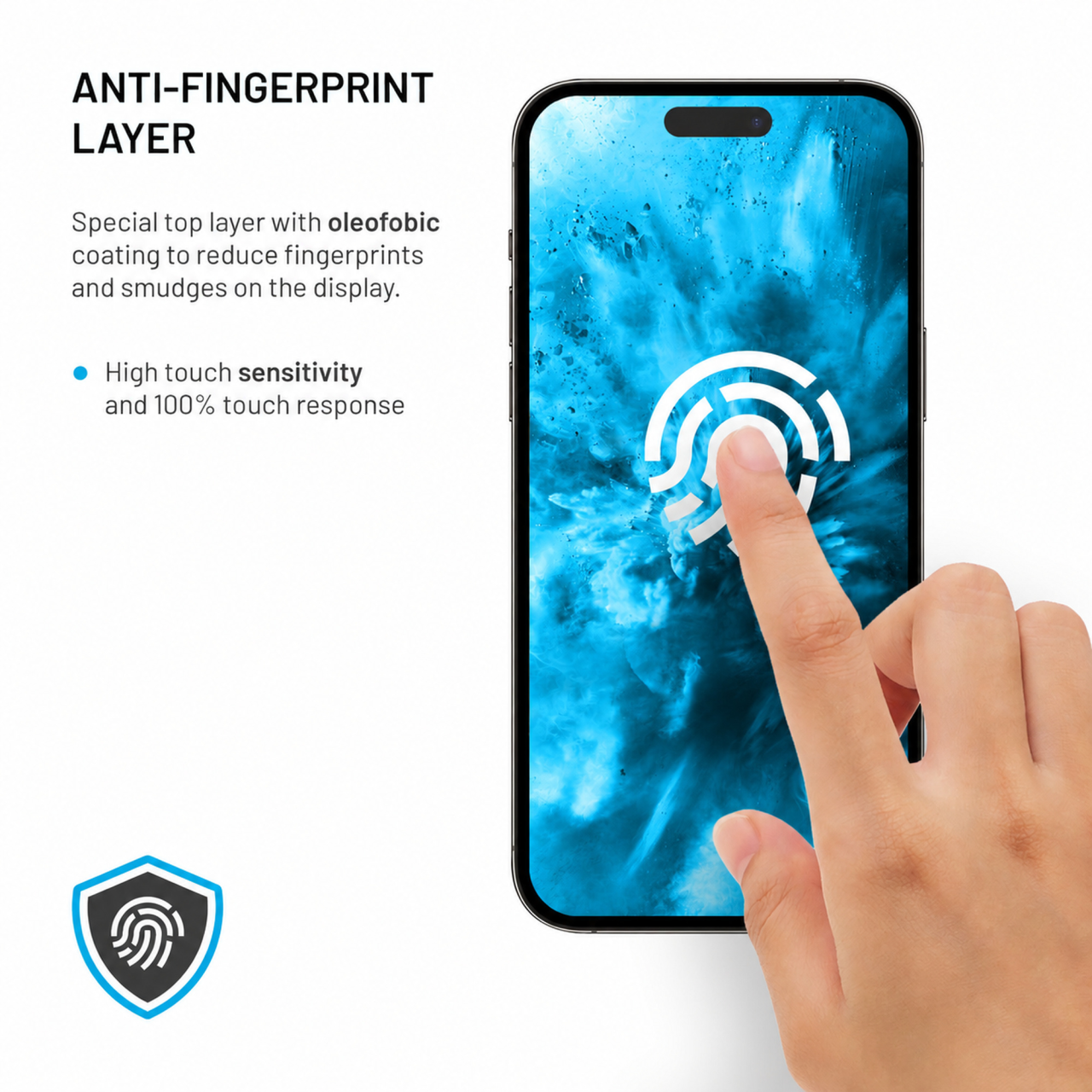 Tvrzené sklo na mobil Xiaomi Redmi A7 Pro - Fixed Full-Cover, 2 ks, s aplikátorem, černý rámeček